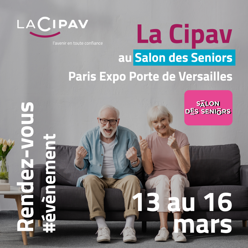 Agenda : La Cipav au Salon des Seniors 2024